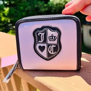 Juicy Couture Queen of Everything Small Zip Around Wallet Powder Blush NWT
